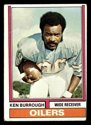 1974 Topps #304 Ken Burrough - Houston Oilers (Low Grade) - Image 1 of 2
