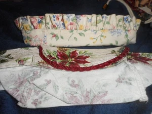 2 NEW LONGABERGER LINER FOR TEA BASKET HOLIDAY BOTANICAL & SPRING FLORAL - Picture 1 of 1