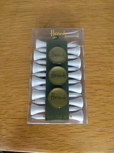Juego de regalo de barra de golf Harrods London 12 camisetas 3 marcadores clip de cadena dorado nuevo en caja - Imagen 1 de 3