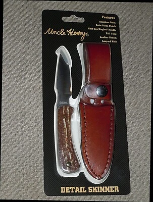 Schrade Tío Henry Hoja Fija Detalle Skinner con Funda de Cuero - ¡¡ÚLTIMO!!! Foto 1 de 4