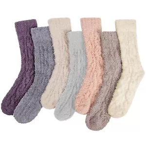 Womens Winter Fuzzy Socks Cozy Fluffy Socks Warm Fuzzy Christmas Socks for Wo... - Picture 1 of 7