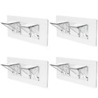 Wall Hangers Sticker Bracket Holder Secure Double Row Board Support for Renters