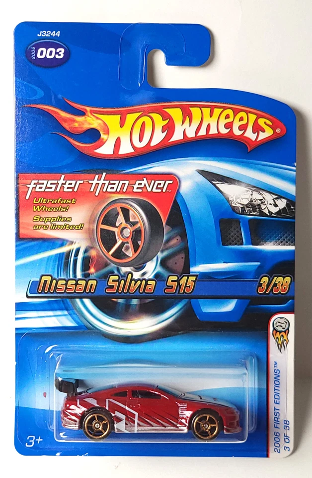 Nissan Silvia S15 #003 2006 primeras ediciones Hot Wheels Faster Than Ever FTE Foto 1 de 1