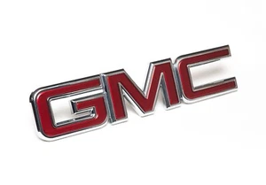 OEM GMC Yukon Canyon Yukon XL Emblem Red 84125850 *NOTE BROKEN TABS! AS IS* - Picture 1 of 3