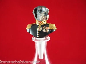 Goebel Aristo Dogs Porzellan Flaschenverschluß Le grand Maréchal Poncelet - Picture 1 of 4