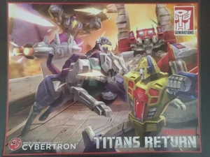 Transformers Titans Return Seige su Cybertron BBTS Esclusa Stampa 11 x 14 Tech Spec - Foto 1 di 2