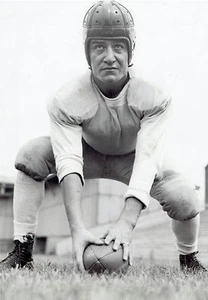 1937 Vintage Foto Michigan Wolverines Football Captain Joe Rinaldi in Aktion - Bild 1 von 2