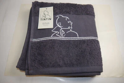 TIM & STRUPPI Tintín Toalla + Toallita Acero Gris 50x100cm