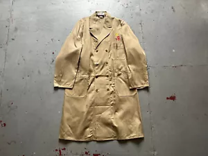 60s Vintage French Workwear Sanfor German Double Breasted Shop Coat Arbeitsjacke3 - Bild 1 von 9