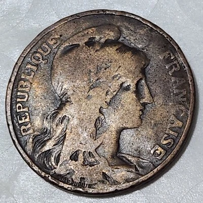 FRANCIA 🇫🇷 MONEDA DE DIEZ (10) CÉNTIMOS 1901 Foto 1 de 2