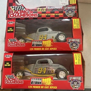 1998 Bill Elliott #94 1:24 Die Cast GOLD 1940 Ford Coupe - RC NASCAR STOCK RODS - Picture 1 of 7