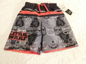 Boys Clothes Size 4 Summer Swim Trunks Star Wars Brand New NWT Retail Value $28 - Picture 1 of 2