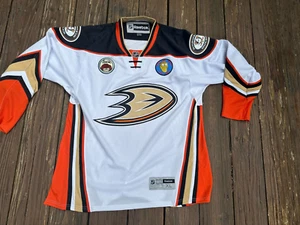 Anaheim Ducks Reebok Adult Size XL jersey with Daria and Rick and Morty patches - Picture 1 of 3