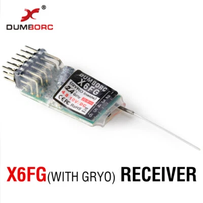 DUMBORC X6FG 2.4G 6CH RC System Receiver for Domborc RC X4 X5 X6 Transmitter - Image 1 of 4