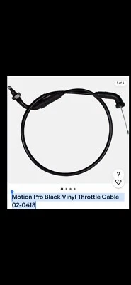 Cable acelerador de vinilo negro Motion Pro 02-0418 para Honda CRF50F, XR50R, Z50R Foto 1 de 4