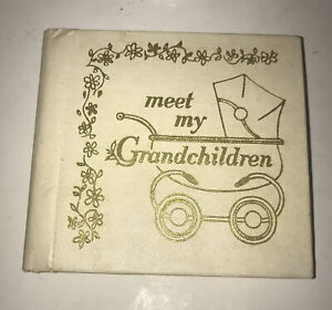 Sanitoy Inc Meet My Grandchildren Vtg Photo Album Reveal Gift Stocking Stuffer