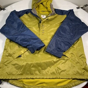 Chaqueta cortavientos vintage Nike para hombre XL verde azul suéter nailon Y2K holgada - Imagen 1 de 14