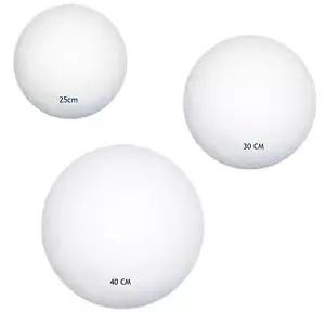 15,20,25,30 and 40cm Round Foam Solid Giant Polystyrene Foam Ball -Single - Picture 1 of 11