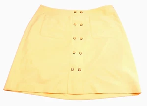EP Pro Tour Golf Skirt Skort Womens 10 Retro Style Yellow 18"L Tennis Pickleball - Picture 1 of 10