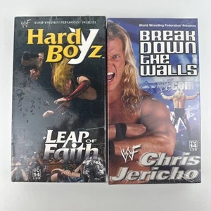 WWF/WWE - Hardy Boyz Leap of Faith VHS & Chris Jericho Break Down Walls Sealed - Picture 1 of 13