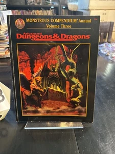 COMPENDIO MONSTRUOSO VOLUMEN ANUAL TRES ¡EXC+! 3 Apéndice D&D TSR Monster Manual - Imagen 1 de 9