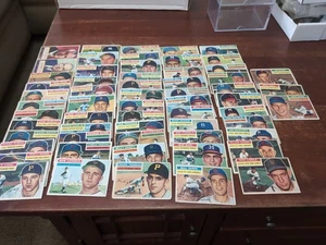 60 different 1956 Topps Baseball card starter set Berra Hodges Kell low grade - Picture 1 of 9