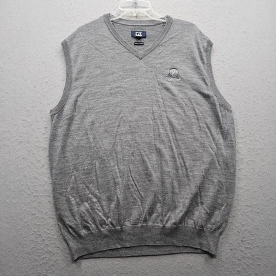Cutter & Buck Okatie Creek Golf Gray Men's Sweater Vest Size XL V-Neck - Image 1 of 4