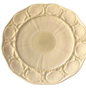 Vintage 1960s Belleek Ireland New Shell Design Plate 7.5” 6th mark Green - Picture 1 of 6