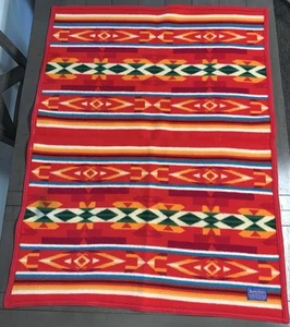 A8 Pendleton Beaver State Lana Muchacho Bata Bebé Manta Naranja Jefe 32x42” - Imagen 1 de 24
