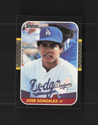 1987 Donruss #525 Jose Gonzalez Los Angeles Dodgers Rookie MM - Image 1 of 2