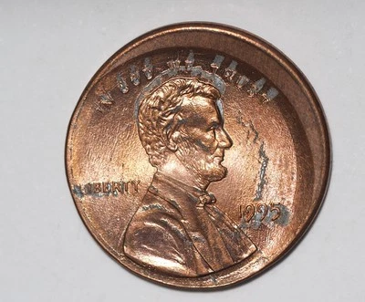 1995, Lincoln Memorial Penny, Off center, O/C Mint Error - Image 1 of 2