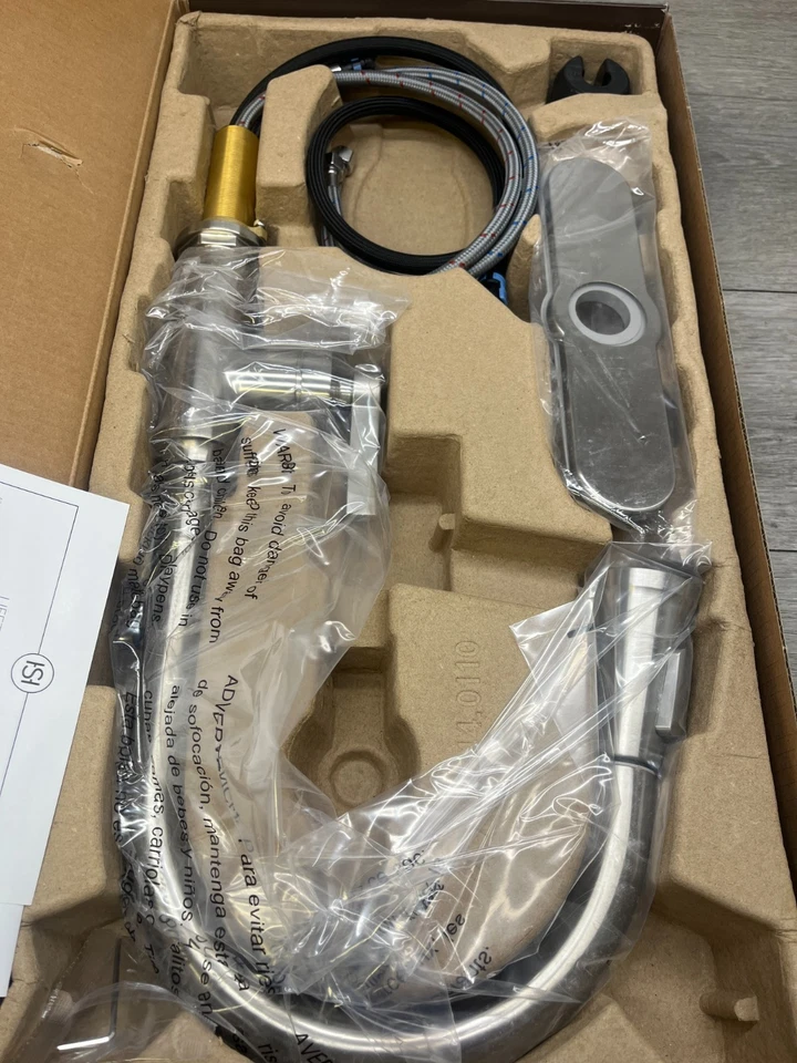 Signature Hardware 448179 Greyfield 1.8 GPM Kitchen Faucet - Stainless Steel - Image 1 of 1