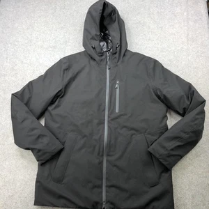 Geox Amphibiox Jacket Mens 44 Large Black Waterproof Hooded Windproof Breathable - Picture 1 of 12