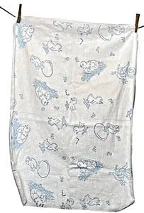 Vintage Babydecke Flanell Küken PIO Singvogel Bastelmaterial - Bild 1 von 8