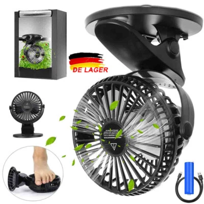 USB Grow Fan,Mini Ventilator Clip-On Fan für Grow Box Zelt 3-Stufen 360° Drehung - Bild 1 von 4