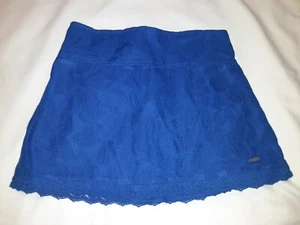 Abercrombie Kids Royal Blue Lace Overlay Skirt Double Lined Youth Girls L Nwt - Picture 1 of 7