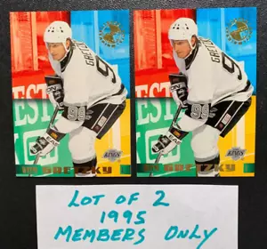 Wayne Gretzky 1995 Topps Members Only LOT OF 2 Edmonton Oilers #40 - Bild 1 von 2