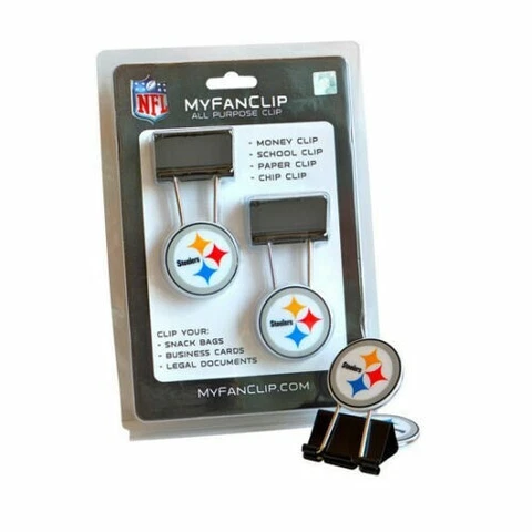 NFL My Fan Clip Pittsburgh Steelers Money School Paper Chip Business Cards Bag Cover