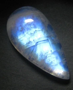 14,20 CTS NATÜRLICHER REGENBOGEN MONDSTEIN CABOCHON BIRNENFORM LOSER EDELSTEIN D 242 - Bild 1 von 2