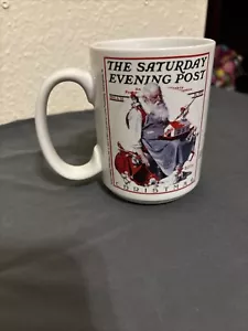 Sherwood Norman Rockwell Santa’s Helper Kaffeebecher Tasse Samstag Abend Post - Bild 1 von 8