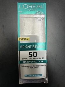 L'Oreal Paris Bright Reveal SPF 50 Daily UV Lotion 1.7oz Exp 06/2025 NEW - Picture 1 of 3