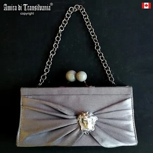 vintage woman mini handle shoulder bag original elegant clutch iconic medusa bid - Picture 1 of 24