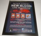 PETER GABRIEL new blood live in london-framed original advert
