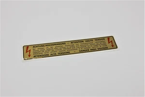 Aufkleber Achtung Hochspannung Porsche 928 - 92870116302 - Bild 1 von 1