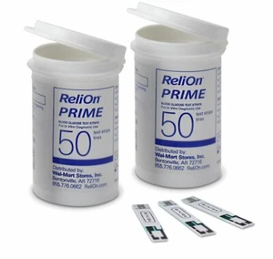 ReliOn Prime Blood Glucose Test Strips, 100-Count - Picture 1 of 5