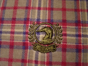 MEN'S DUCK HEAD LONG SLEEVE PLAID TAN & RED KNIT SHIRT SIZE LARGE - Bild 1 von 6