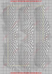 CKR5030W Wavy Checkers Paint Mask Kit - Picture 1 of 1