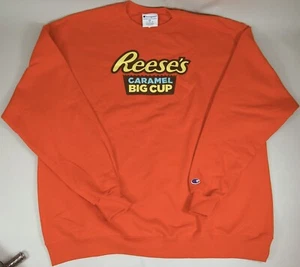 Reeses Peanut Butter Cup Sweatshirt Caramel Big Cup Champion Advertising 2XL XXL - Picture 1 of 4