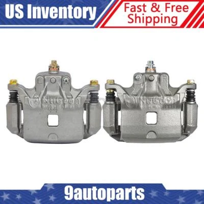 Par de pinzas de freno de disco delanteras con soporte para Nissan Sentra 2007-2016 Foto 1 de 4