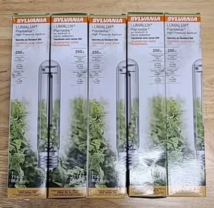 LOT X5 SYLVANIA 250W Plantastar High Pressure Sodium HID Grow Light T14.5 S50 - Picture 1 of 12